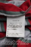 画像4: ヴィヴィアンウエストウッド 中古 / 単色オーブ刺繍ランダムストライプカットソーワンピ 2（9号相当） 赤ｘ灰  H-26-05-31-007-op-OD-ZH (4)