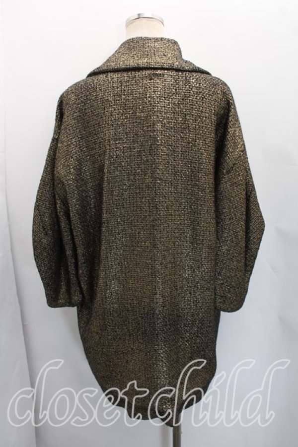 画像2: ANGLOMANIA 中古 / 比翼コクーンコート 36（S相当） ゴールド  H-26-05-31-008-co-OD-ZH (2)