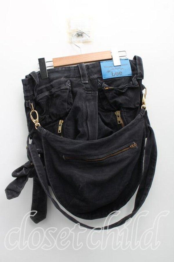 画像2: ヴィヴィアンウエストウッド Anglomania and Lee 中古 / ボンテージショート W25 黒  H-26-05-31-011-pa-OD-ZH (2)