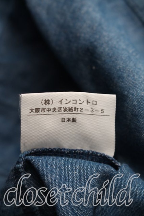 画像5: ANGLOMANIA 中古 / ドルマンデニムシャツ 38（M相当） インディゴ  H-26-05-31-013-bl-OD-ZH (5)