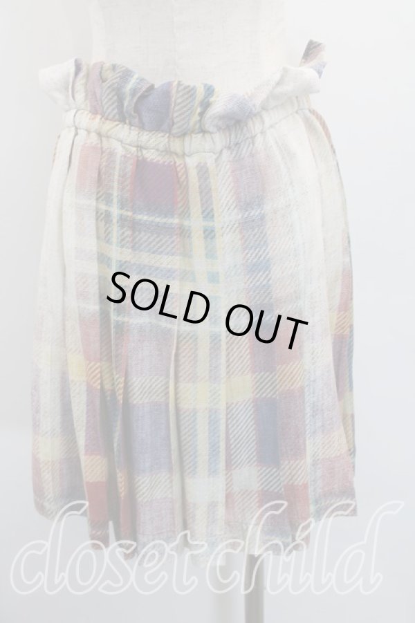 画像2: ANGLOMANIA 中古 / Hope　Skirt 38（7号相当） 白ｘ赤ｘ青  H-26-06-07-018-sk-OD-ZH (2)
