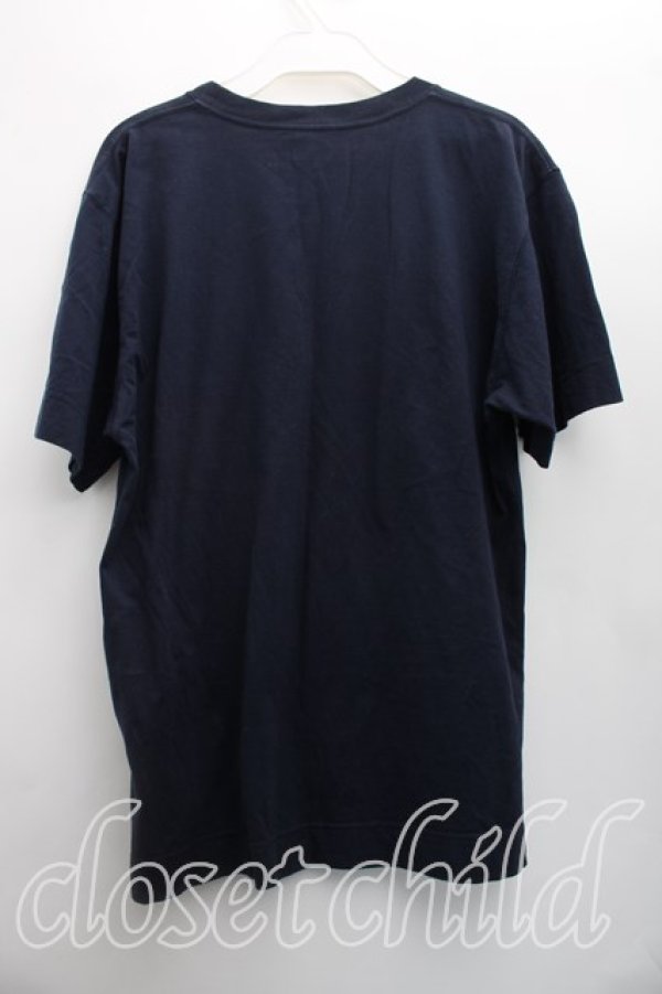 画像2: ヴィヴィアンウエストウッド 中古 / ロゴ刺繍Tシャツ 01（7号相当） 紺  H-26-06-07-022-ts-OD-ZH (2)