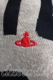 画像6: ヴィヴィアンウエストウッド 中古 / 単色オーブ刺繍カーディガン 2（9号相当） 茶ｘ黒  H-26-06-07-025-to-OD-ZH (6)
