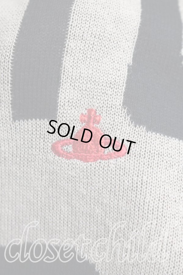 画像6: ヴィヴィアンウエストウッド 中古 / 単色オーブ刺繍カーディガン 2（9号相当） 茶ｘ黒  H-26-06-07-025-to-OD-ZH (6)