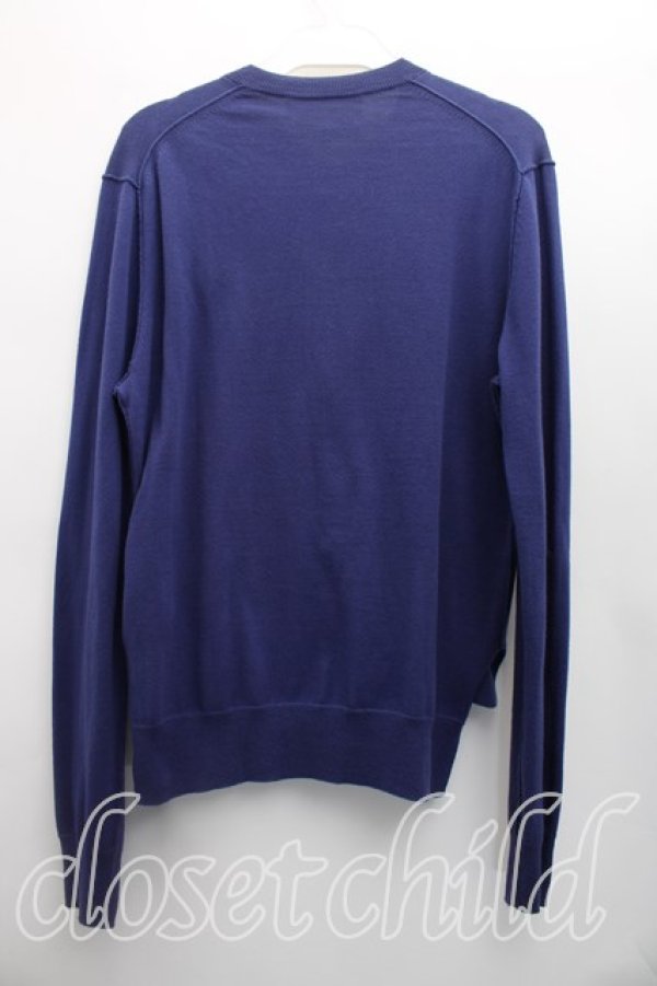 画像2: ANGLOMANIA 中古 / カットラス刺繍カーディガン 38（M相当） 青  H-26-06-07-026-to-OD-ZH (2)