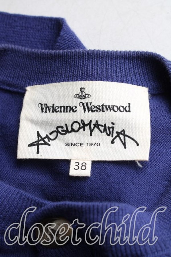 画像3: ANGLOMANIA 中古 / カットラス刺繍カーディガン 38（M相当） 青  H-26-06-07-026-to-OD-ZH (3)
