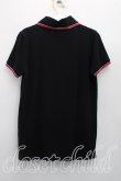 画像2: ヴィヴィアンウエストウッド 中古 / 単色オーブ刺繍ポロシャツ 2（9号相当） 黒  H-26-06-07-028-to-OD-ZH (2)