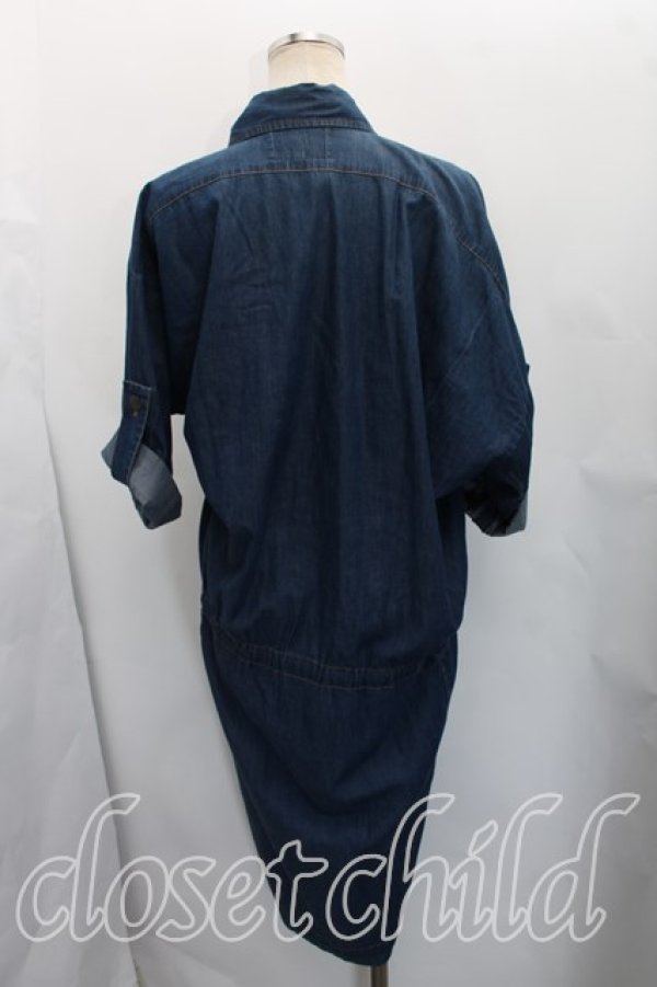 画像2: ANGLOMANIA 中古 / ウエストギャザーデニム 38（M相当） インディゴ  H-26-06-07-004-co-OD-ZH (2)