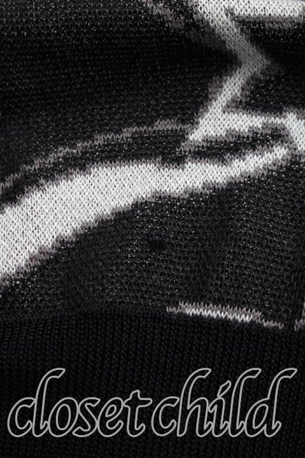 画像7: ヴィヴィアンウエストウッド MAN 中古 / スター＆オーブVネックニット 46（メンズM相当） 黒ｘ白  H-26-06-07-036-to-OD-ZH (7)