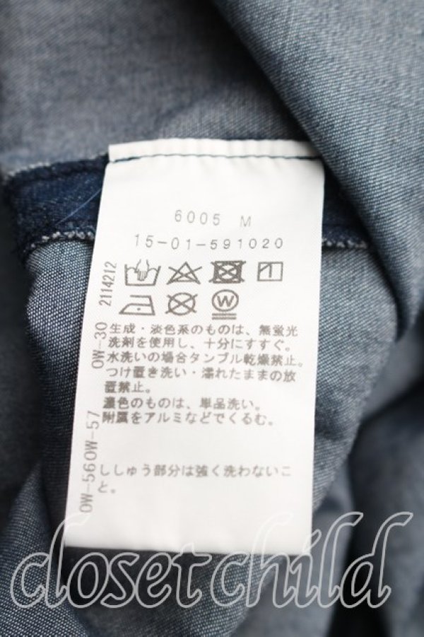 画像4: ANGLOMANIA 中古 / ウエストギャザーデニム 38（M相当） インディゴ  H-26-06-07-004-co-OD-ZH (4)