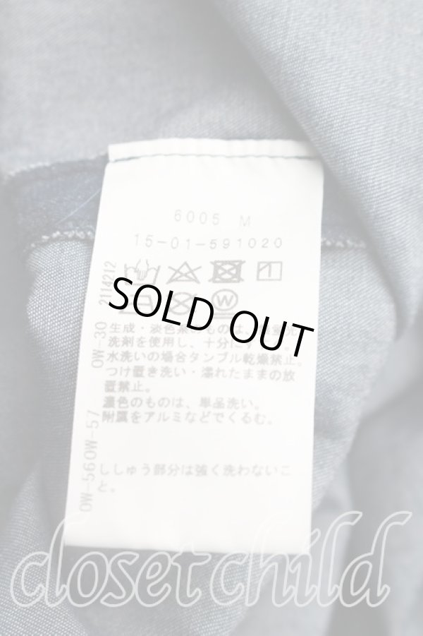 画像4: ANGLOMANIA 中古 / ウエストギャザーデニム 38（M相当） インディゴ  H-26-06-07-004-co-OD-ZH (4)