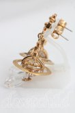 画像2: ヴィヴィアンウエストウッド 中古 / Crystal Dropピアス  ゴールド  H-26-06-07-054-er-OD-ZH (2)