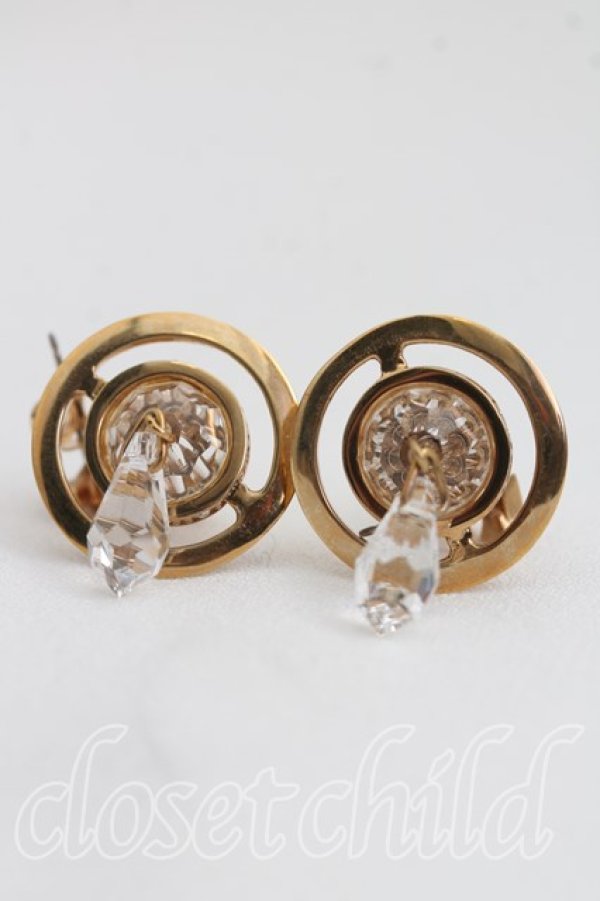画像5: ヴィヴィアンウエストウッド 中古 / Crystal Dropピアス  ゴールド  H-26-06-07-054-er-OD-ZH (5)