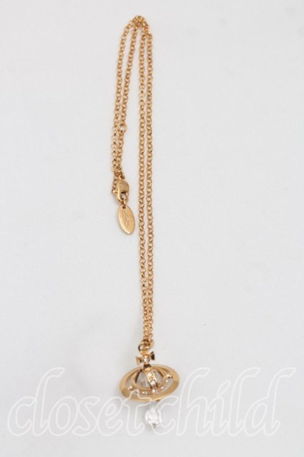 画像5: ヴィヴィアンウエストウッド 中古 / Crystal Dropタイニーペンダント  ゴールド  H-26-06-07-059-nl-OD-ZH (5)