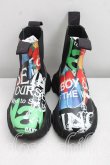 画像2: ヴィヴィアンウエストウッド 中古 / MEANINGLESSプリントROMPER CHELSEA BOOT 36（23cm相当） 黒  H-26-06-07-086-sh-OD-ZH (2)