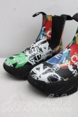 画像6: ヴィヴィアンウエストウッド 中古 / MEANINGLESSプリントROMPER CHELSEA BOOT 36（23cm相当） 黒  H-26-06-07-086-sh-OD-ZH (6)