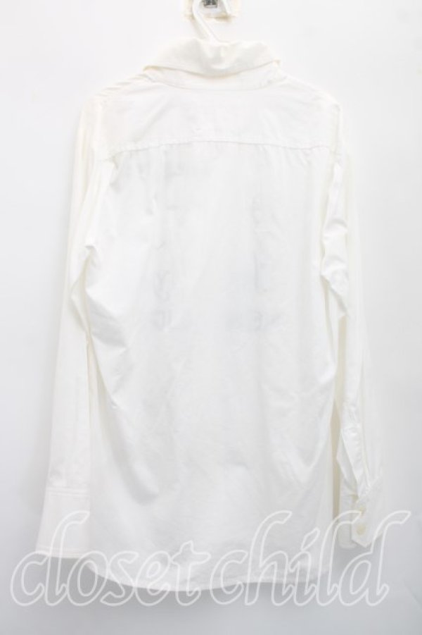 画像2: ヴィヴィアンウエストウッド 中古 / thank　youプリントシャツ 38（M相当） 白  H-26-06-07-011-bl-OD-ZH (2)