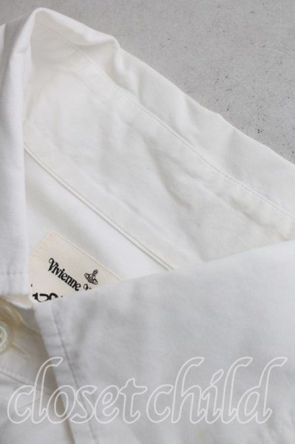 画像6: ヴィヴィアンウエストウッド 中古 / thank　youプリントシャツ 38（M相当） 白  H-26-06-07-011-bl-OD-ZH (6)