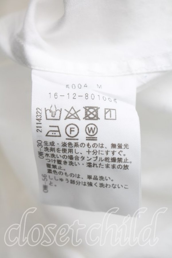 画像4: ヴィヴィアンウエストウッド 中古 / ローズ刺繍クレリックシャツ 02（9号相当） 白  H-26-06-07-012-bl-OD-ZH (4)
