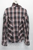 画像2: ヴィヴィアンウエストウッド 中古 / タータンチェックフリルカラーシャツ M ピンクｘグレー  H-26-06-07-013-bl-OD-ZH (2)