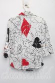 画像2: ヴィヴィアンウエストウッド 中古 / HOUSE OF CARD シャツ 40（9号相当） 白ｘ赤ｘ黒  H-26-06-07-014-bl-OD-ZH (2)