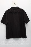 画像2: ヴィヴィアンウエストウッド 中古 / レースカラーシャツ 38（7号相当） 黒  H-26-06-07-015-bl-OD-ZH (2)