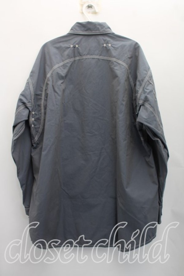 画像2: ヴィヴィアンウエストウッド MAN 中古 / サドルシャツ 00（ワンサイズ） 灰  H-26-06-07-017-bl-OD-ZH (2)