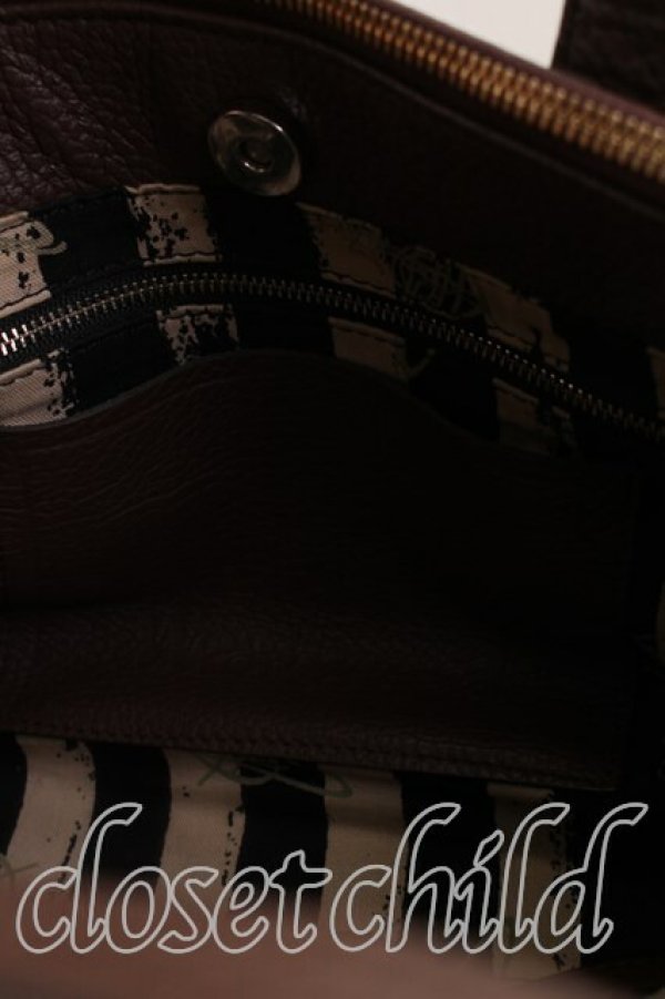 画像4: ヴィヴィアンウエストウッド 中古 / モシークショルダーバッグ  茶  H-26-06-14-009-ba-OD-ZH (4)