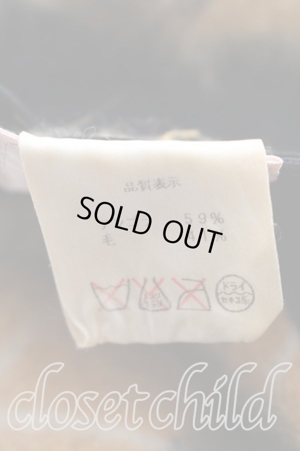 画像5: ヴィヴィアンウエストウッド 中古 / タータンチェックアンゴラベレー  黄色  H-26-06-14-011-ha-OD-ZH (5)