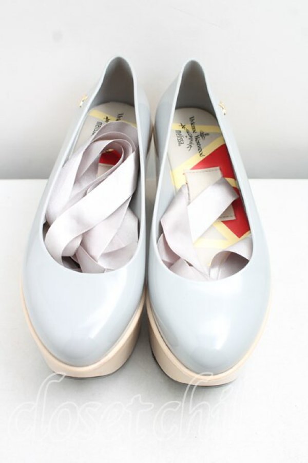 画像2: ヴィヴィアンウエストウッド×Melissa 中古 / メリッサ　ロッキンホースバレリーナ 37（24.5cm相当） 灰  H-26-06-14-015-sh-OD-ZH (2)