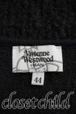 画像3: ヴィヴィアンウエストウッド MAN 中古 / 単色オーブ刺繍起毛ニット 44 紺  H-26-06-21-003-to-OD-ZH (3)