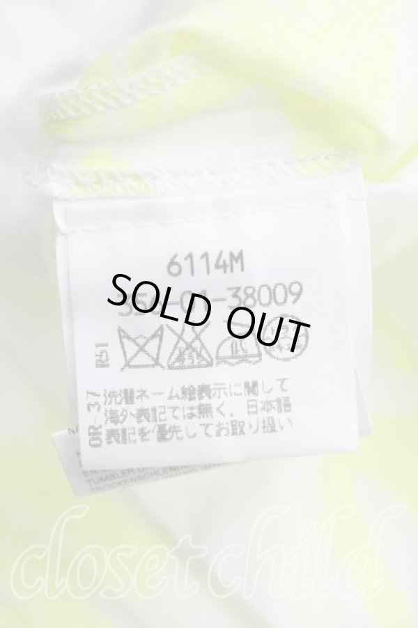 画像4: ヴィヴィアンウエストウッド 中古 / シグニチャーptカットソー 40（9号相当） 白ｘ蛍光黄緑  H-26-06-21-028-to-OD-ZH (4)