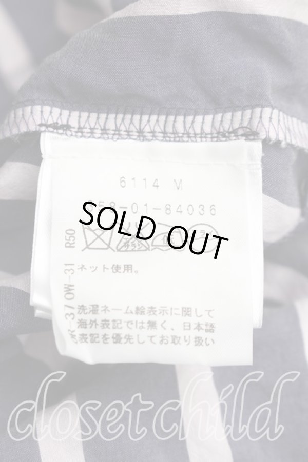 画像4: ANGLOMANIA 中古 / ストライプカバーオールシャツ 40（7号相当） 紺ｘピンク  H-26-06-28-019-bl-OD-ZH (4)