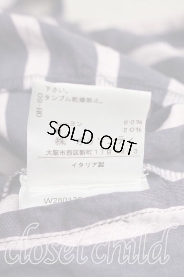 画像5: ANGLOMANIA 中古 / ストライプカバーオールシャツ 40（7号相当） 紺ｘピンク  H-26-06-28-019-bl-OD-ZH (5)