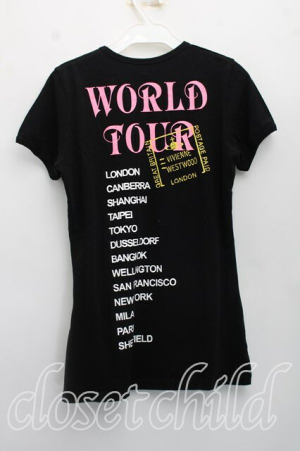 画像2: ヴィヴィアンウエストウッド 中古 / リップTシャツ S 黒  H-26-06-28-020-ts-OD-ZH (2)