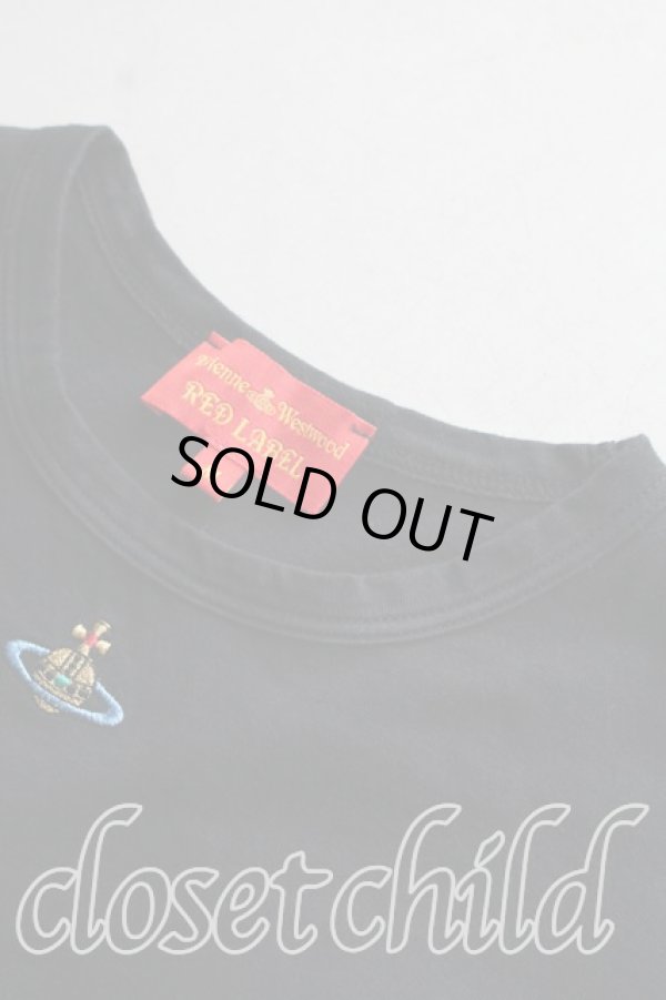 画像6: ヴィヴィアンウエストウッド 中古 / カラーオーブ刺繍Tシャツ M 黒  H-26-06-28-022-ts-OD-ZH (6)