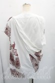 画像2: ANGLOMANIA 中古 / 総柄変形カットソー L 白  H-26-06-28-027-to-OD-ZH (2)