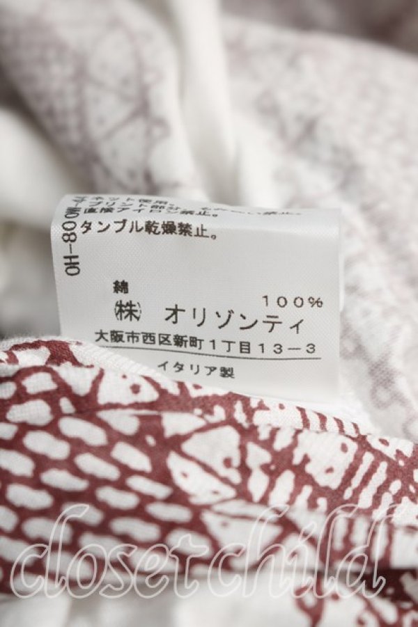 画像5: ANGLOMANIA 中古 / 総柄変形カットソー L 白  H-26-06-28-027-to-OD-ZH (5)