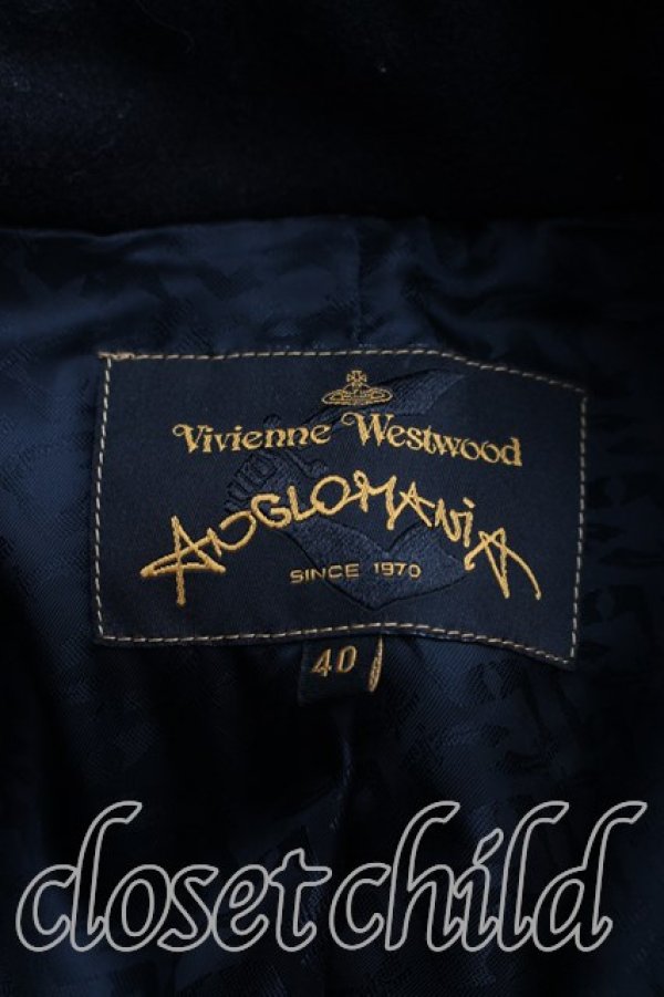 画像3: ANGLOMANIA 中古 / フロントアシメコート 40（9号相当） 黒  H-26-06-28-008-co-OD-ZH (3)