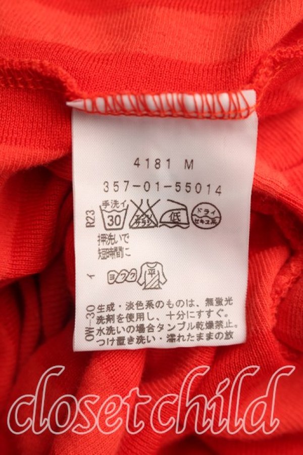 画像4: ヴィヴィアンウエストウッド 中古 / レジメンタルカットソーワンピ 3（11号相当） オレンジ  H-26-06-28-009-op-OD-ZH (4)