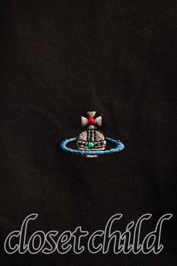 画像6: ヴィヴィアンウエストウッド MAN 中古 / カラーオーブ刺繍シャツ 52（メンズXXL相当） 黒  H-26-07-05-021-bl-OD-ZH (6)