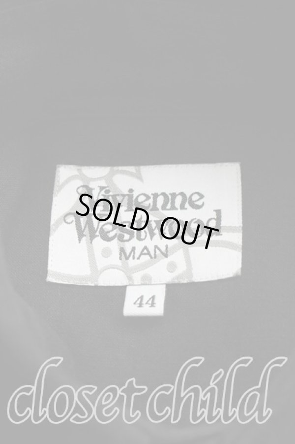 画像3: ヴィヴィアンウエストウッド MAN 中古 / リネンロングシャツ 44（メンズS相当） 黒  H-26-07-05-023-bl-OD-ZH (3)