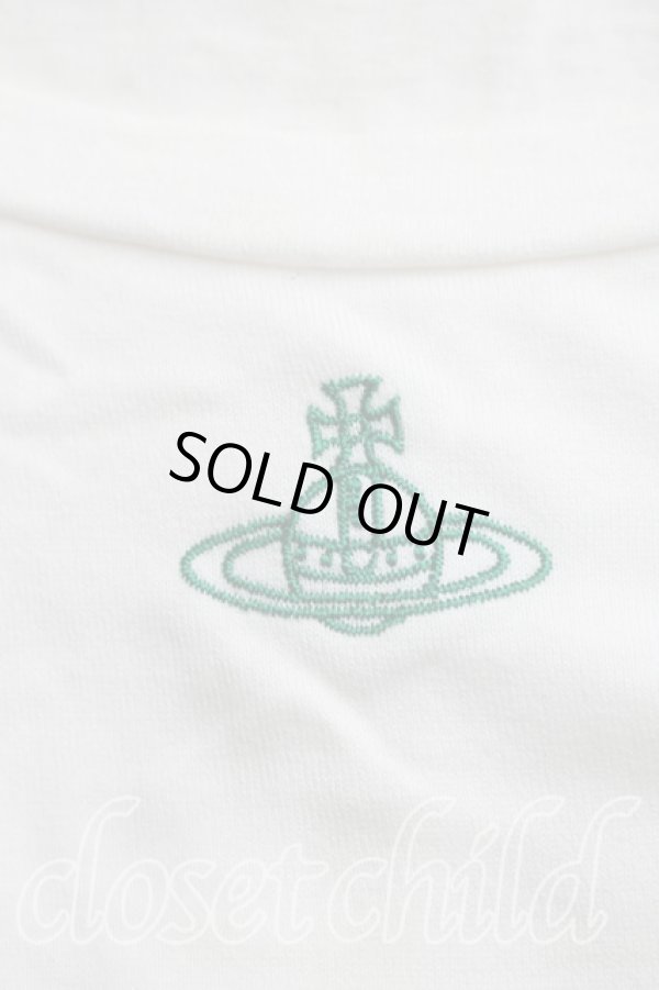 画像6: ヴィヴィアンウエストウッド 中古 / ラインオーブ刺繍カットソー  白  H-26-07-05-033-to-OD-ZH (6)