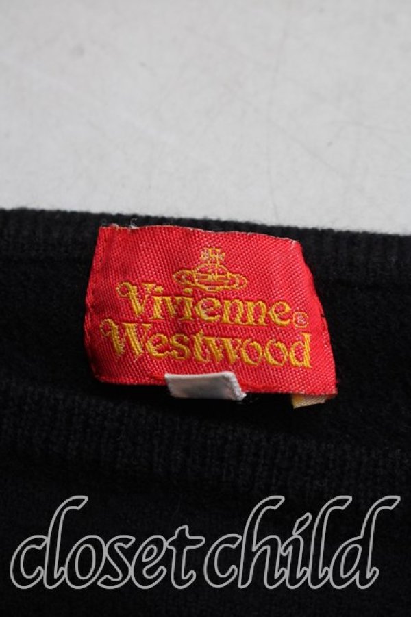画像3: ヴィヴィアンウエストウッド 中古 / カラーオーブ刺繍ニット 40（9号相当） 黒  H-26-07-05-035-to-OD-ZH (3)