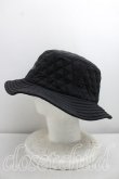 画像2: ヴィヴィアンウエストウッド 中古 / キルティングバケットハット  黒  H-26-07-05-041-ha-OD-ZH (2)