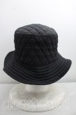 画像3: ヴィヴィアンウエストウッド 中古 / キルティングバケットハット  黒  H-26-07-05-041-ha-OD-ZH (3)