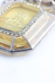 画像4: ヴィヴィアンウエストウッド 中古 / エメラルドフレームネックレス  シルバー  H-26-07-05-050-nl-OD-ZH (4)
