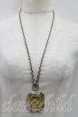 画像6: ヴィヴィアンウエストウッド 中古 / エメラルドフレームネックレス  シルバー  H-26-07-05-050-nl-OD-ZH (6)