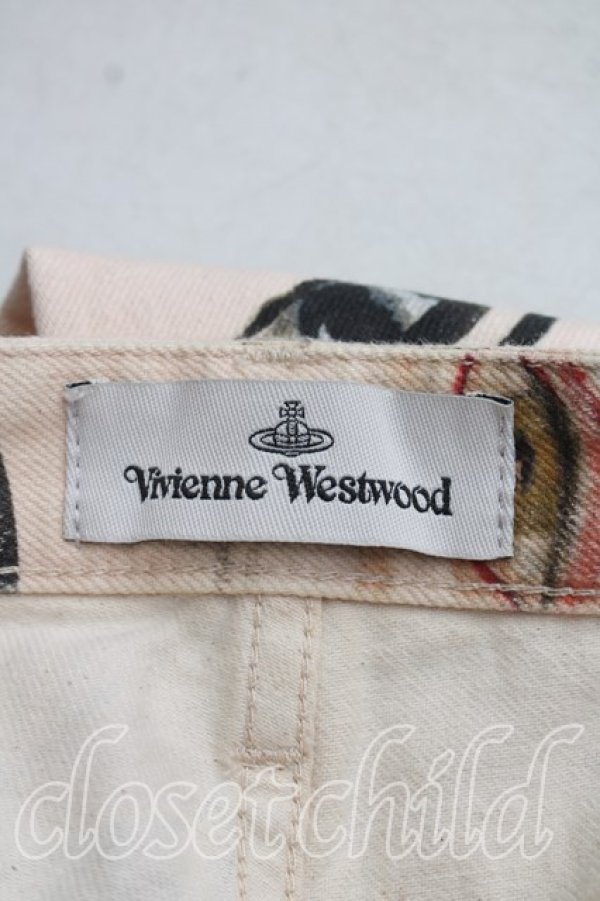 画像3: ヴィヴィアンウエストウッド 中古 / EYES MARLENEデニムパンツ W34 ベージュ  H-26-07-05-012-pa-OD-ZH (3)