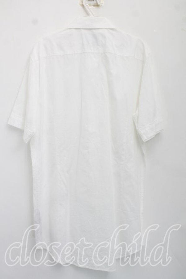 画像2: ヴィヴィアンウエストウッド MAN 中古 / カラーオーブ刺繍半袖シャツ 52（メンズXXL相当） 白  H-26-07-05-020-bl-OD-ZH (2)